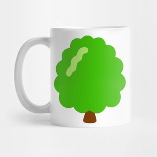 Green Forest Tree Emoticon Mug